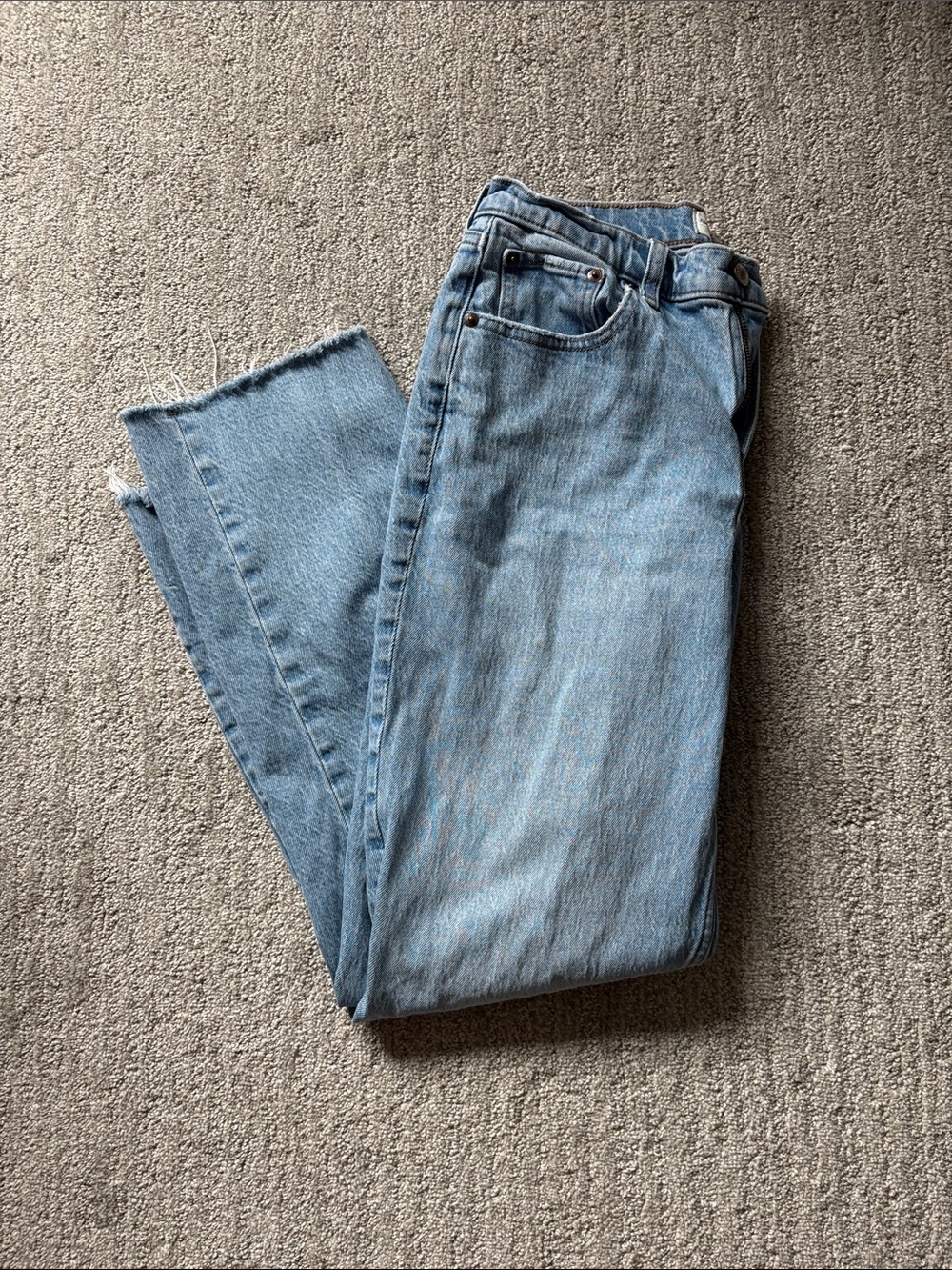 Abercrombie & Fitch Light Wash Straight Leg Jeans